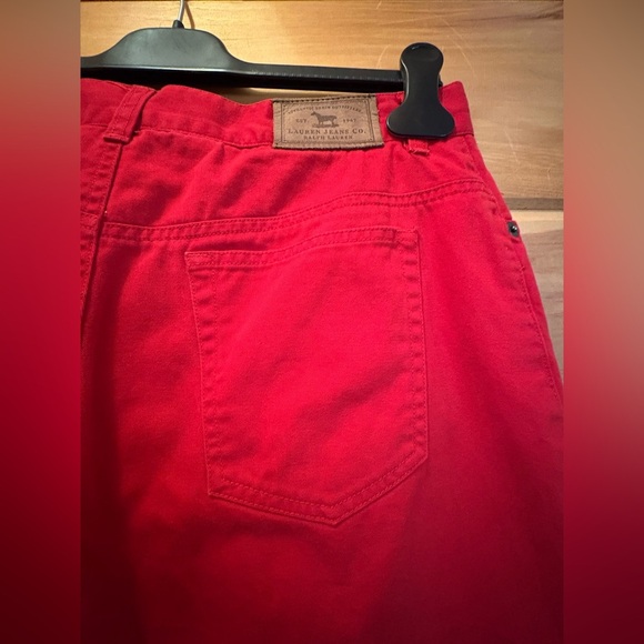 Ralph Lauren denim red jeans, 100% cotton women’s size 6. - Picture 8 of 10